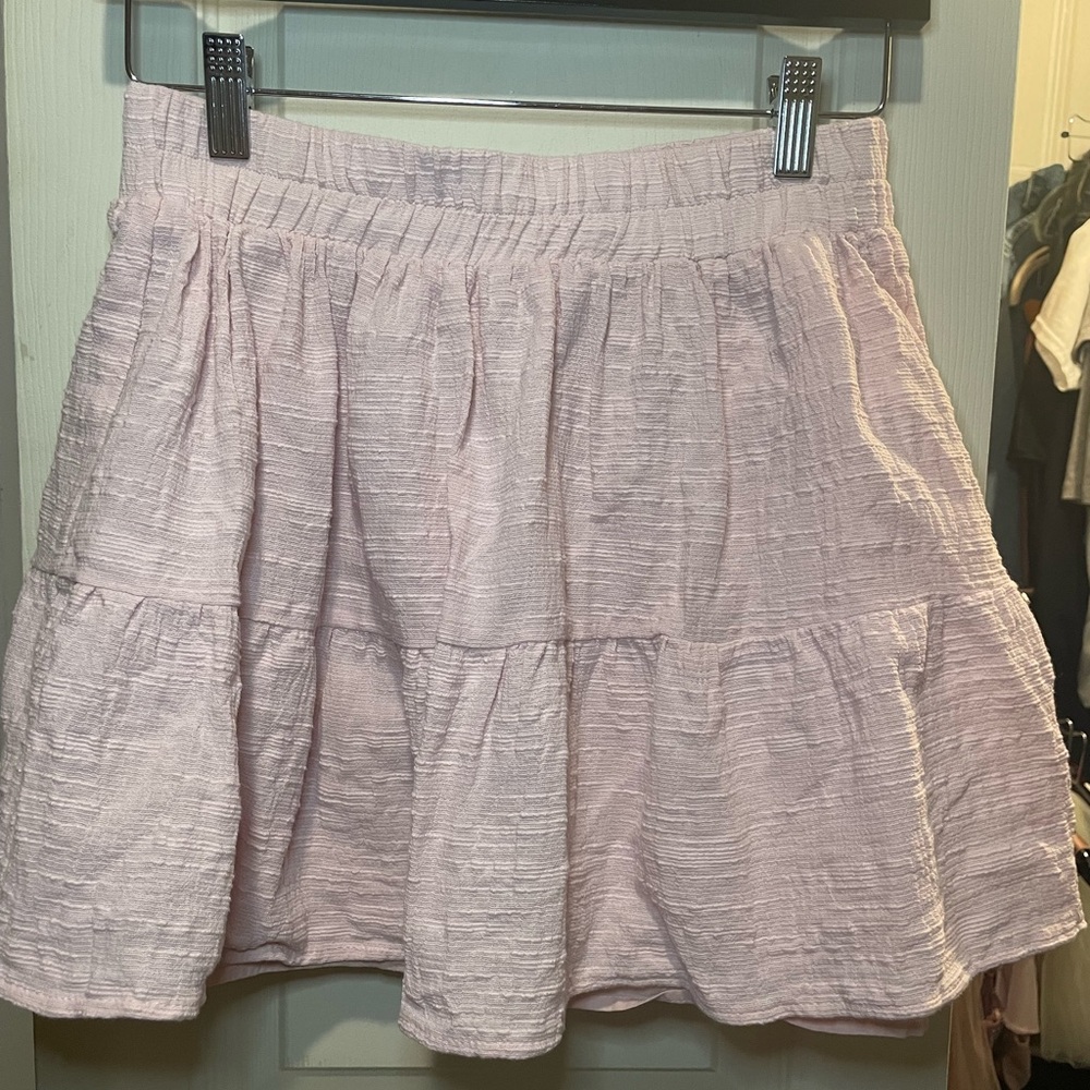 The Impeccable Pig Blush Pink Ruffle Skirt Size S